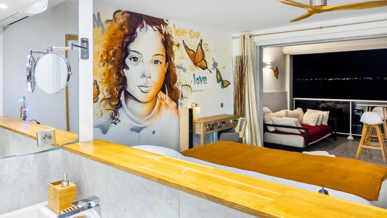 Official Page "Residence Bleu Marine" - Sea View Apartments & Studios - Saint-Martin French Side Гранд-Кейс Екстер'єр фото