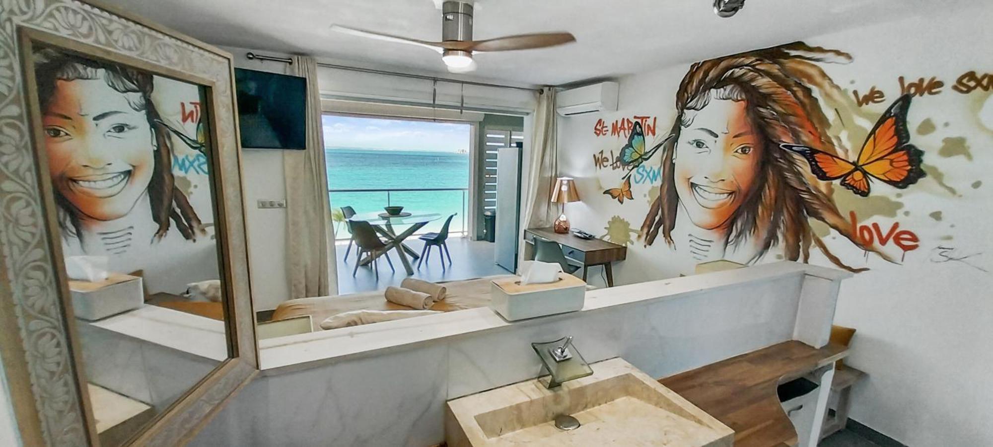 Official Page "Residence Bleu Marine" - Sea View Apartments & Studios - Saint-Martin French Side Гранд-Кейс Екстер'єр фото