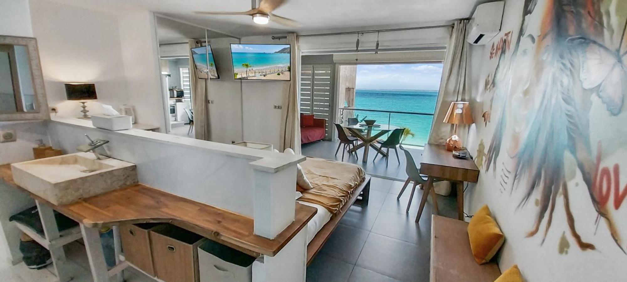 Official Page "Residence Bleu Marine" - Sea View Apartments & Studios - Saint-Martin French Side Гранд-Кейс Екстер'єр фото