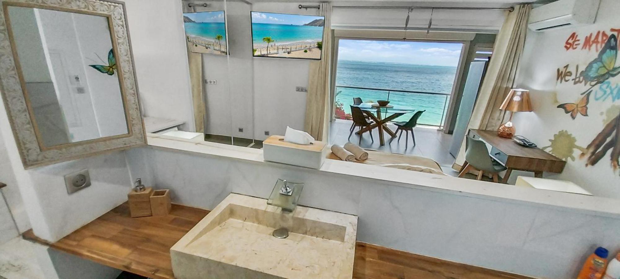 Official Page "Residence Bleu Marine" - Sea View Apartments & Studios - Saint-Martin French Side Гранд-Кейс Екстер'єр фото