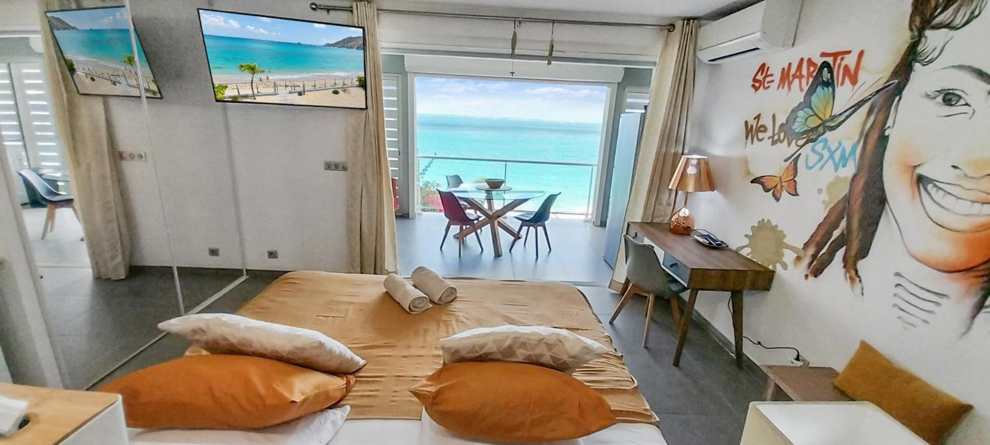 Official Page "Residence Bleu Marine" - Sea View Apartments & Studios - Saint-Martin French Side Гранд-Кейс Екстер'єр фото